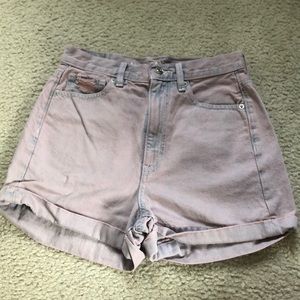 American Eagle high waisted purple shorts